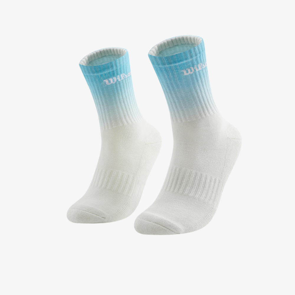 Tất Cao Cổ Thể Thao Wilson U Crew Logo Socks Gradient Norse Blue WU00017Z030001