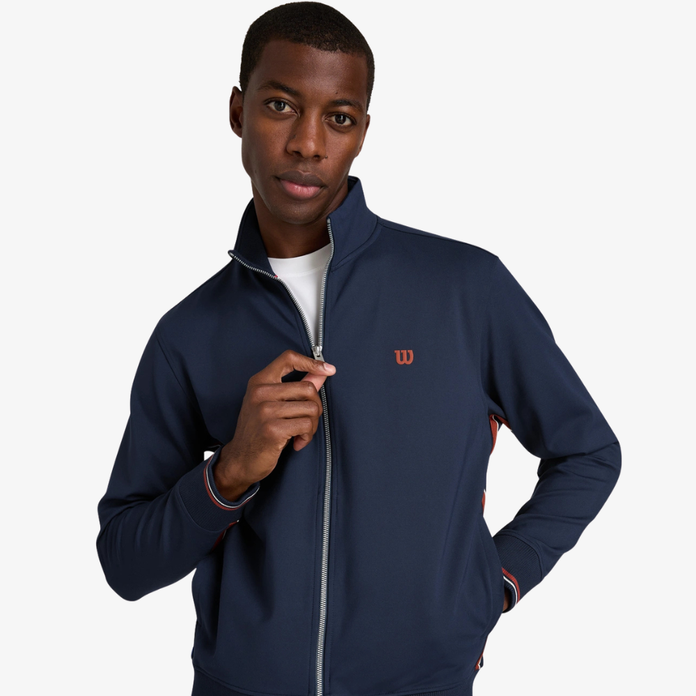 Áo Khoác Nam Thể Thao Wilson Clairmont Jacket Classic Navy WM00556531DBC
