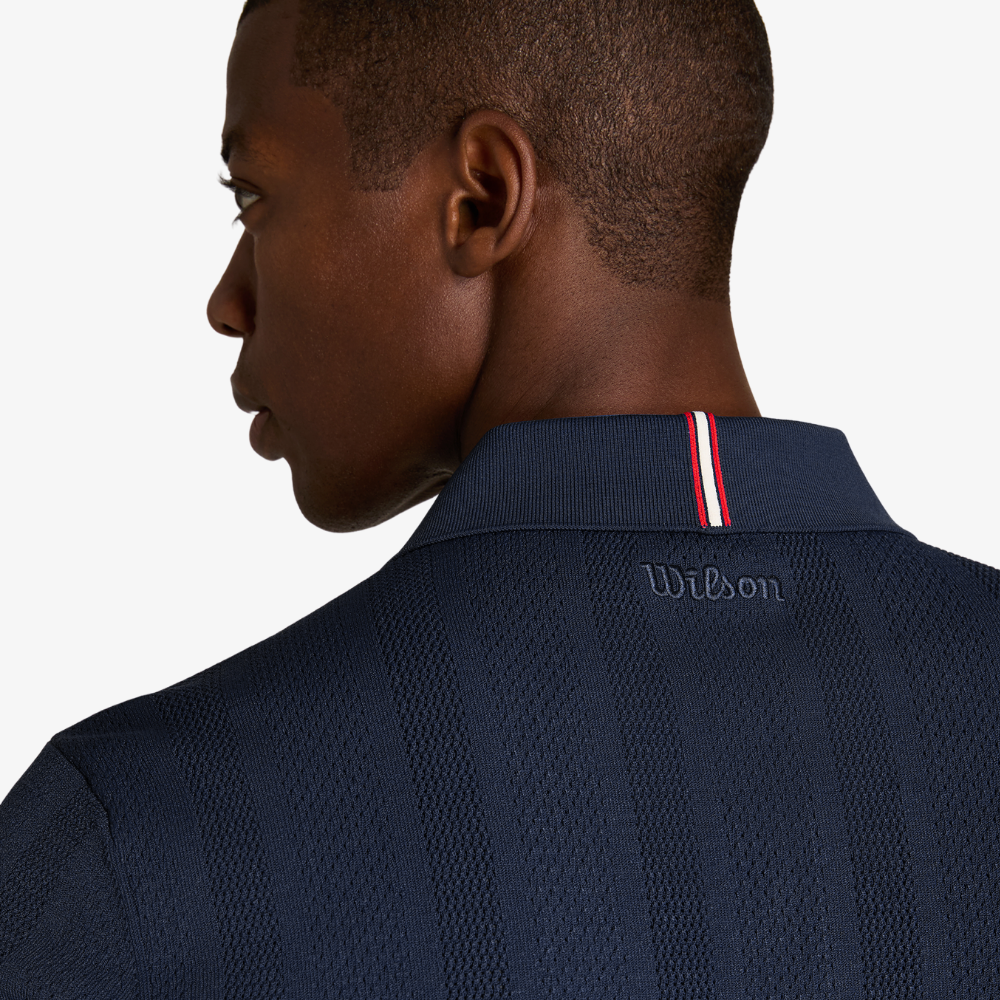 Áo Polo Nam Wilson Biltmore Pointelle Knit Polo Classic Navy WN00026U001001