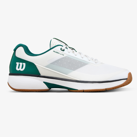 Giày Tennis Nam Wilson Rush Lite 5 Men's Tennis Shoes White/Evergree WRS338570U