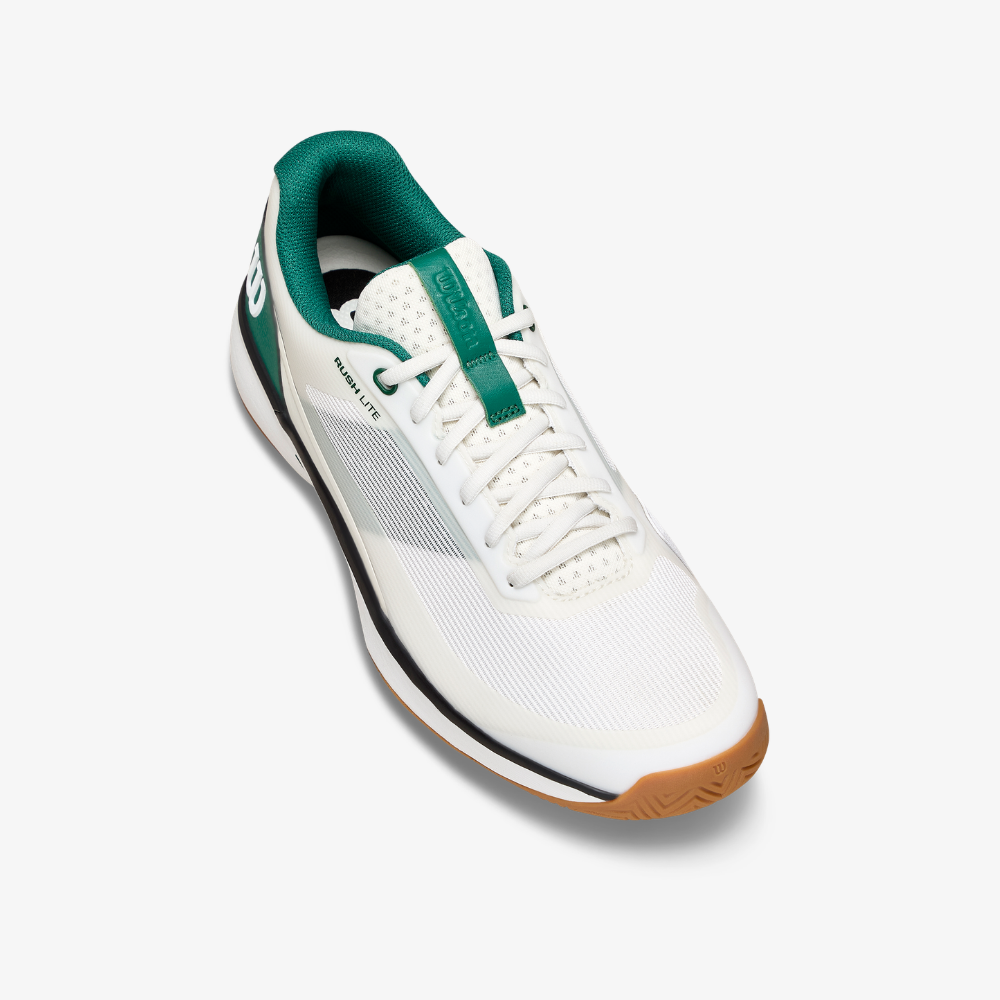 Giày Tennis Nam Wilson Rush Lite 5 Men's Tennis Shoes White/Evergree WRS338570U