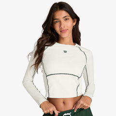 Áo Dài Tay Wilson Baseline Long Sleeve Sandrift WW00555531GYC