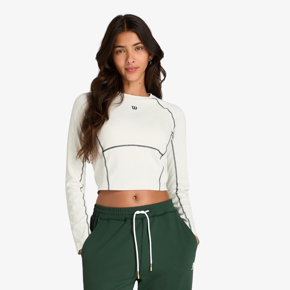 Áo Dài Tay Wilson Baseline Long Sleeve Sandrift WW00555531GYC