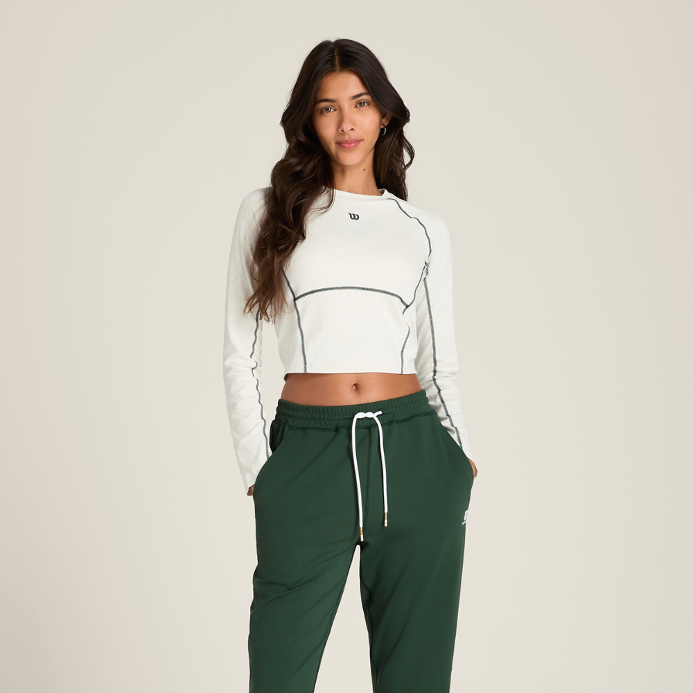 Áo Dài Tay Wilson Baseline Long Sleeve Sandrift WW00555531GYC