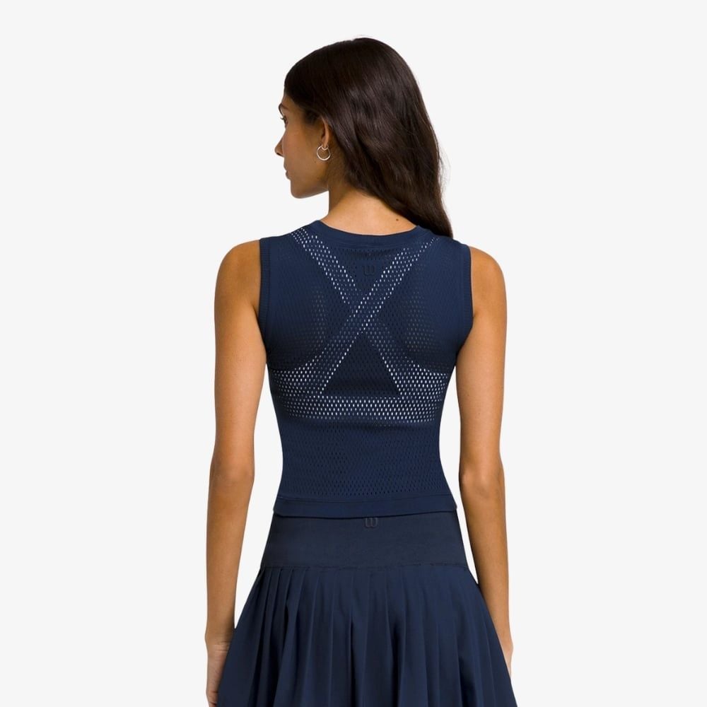 Áo Nữ Thể Thao Wilson Pro Seamless Tank Classic Navy WW00024431DBC