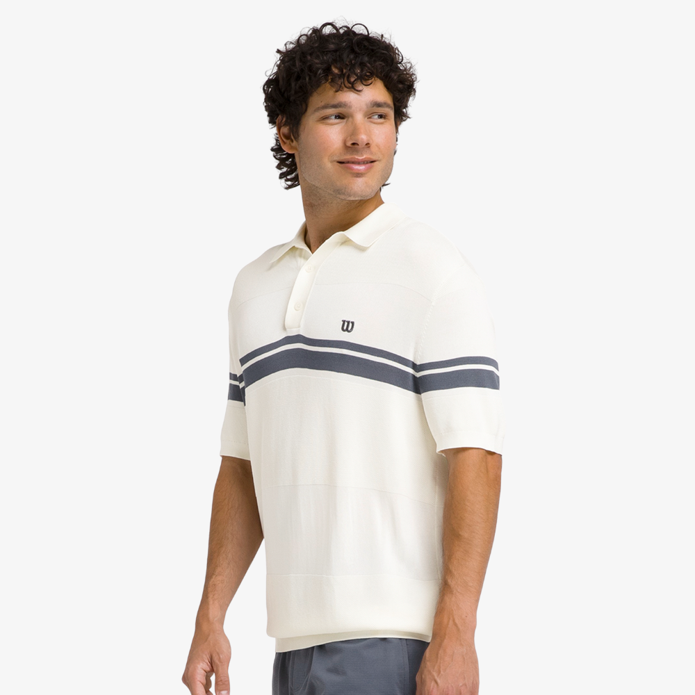 Áo Polo Nam Wilson Men Courtside Knit Stripe Polo WM00563531