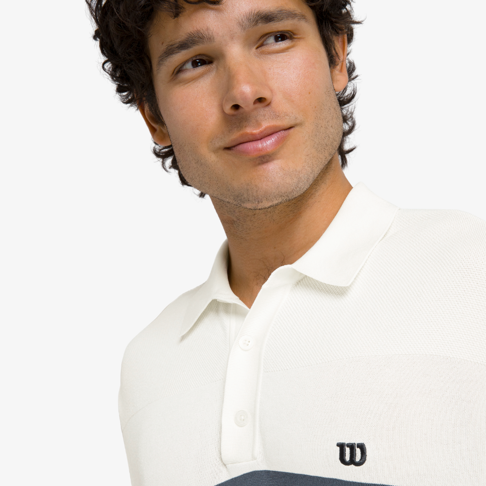 Áo Polo Nam Wilson Men Courtside Knit Stripe Polo WM00563531