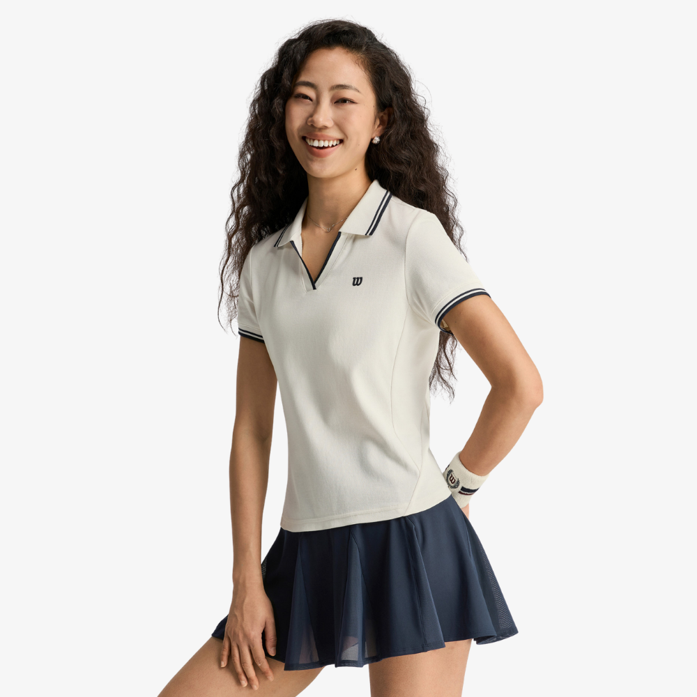 Áo Polo Thể Thao Nữ Wilson Women Daily V-Neck Polo WE00264W002001
