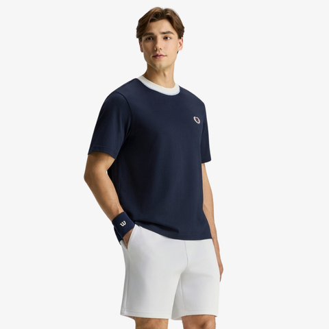Áo Thể Thao Nam Wilson Knit Collar Tee Classic Navy WN00175U001001