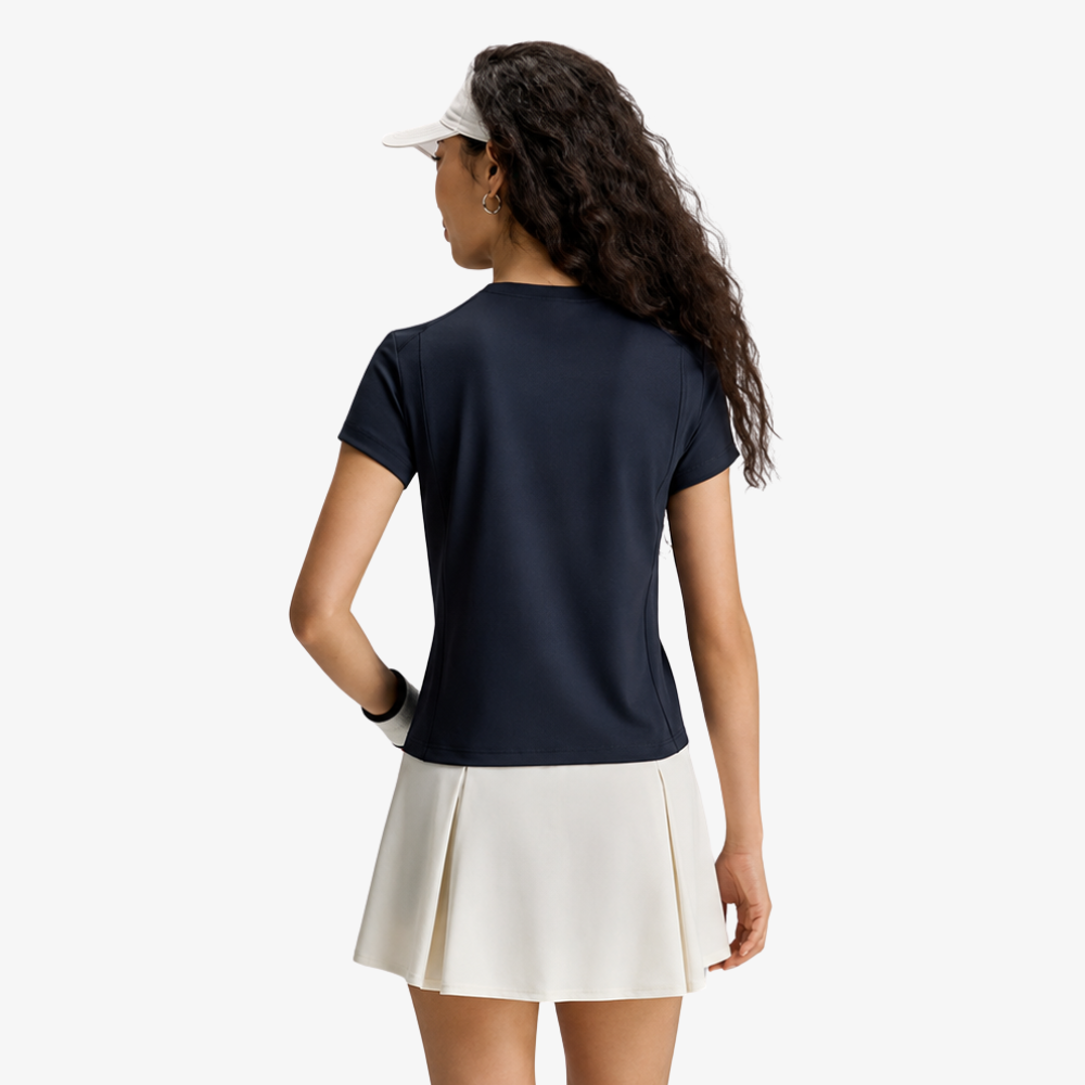 Áo Thể Thao Nữ Wilson Body Line SS Tee Classic Navy WE00339U001001