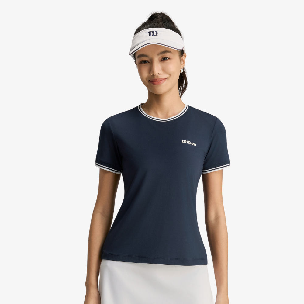 Áo Thể Thao Nữ  Wilson Offense SS Tee Blue WE00340U001001