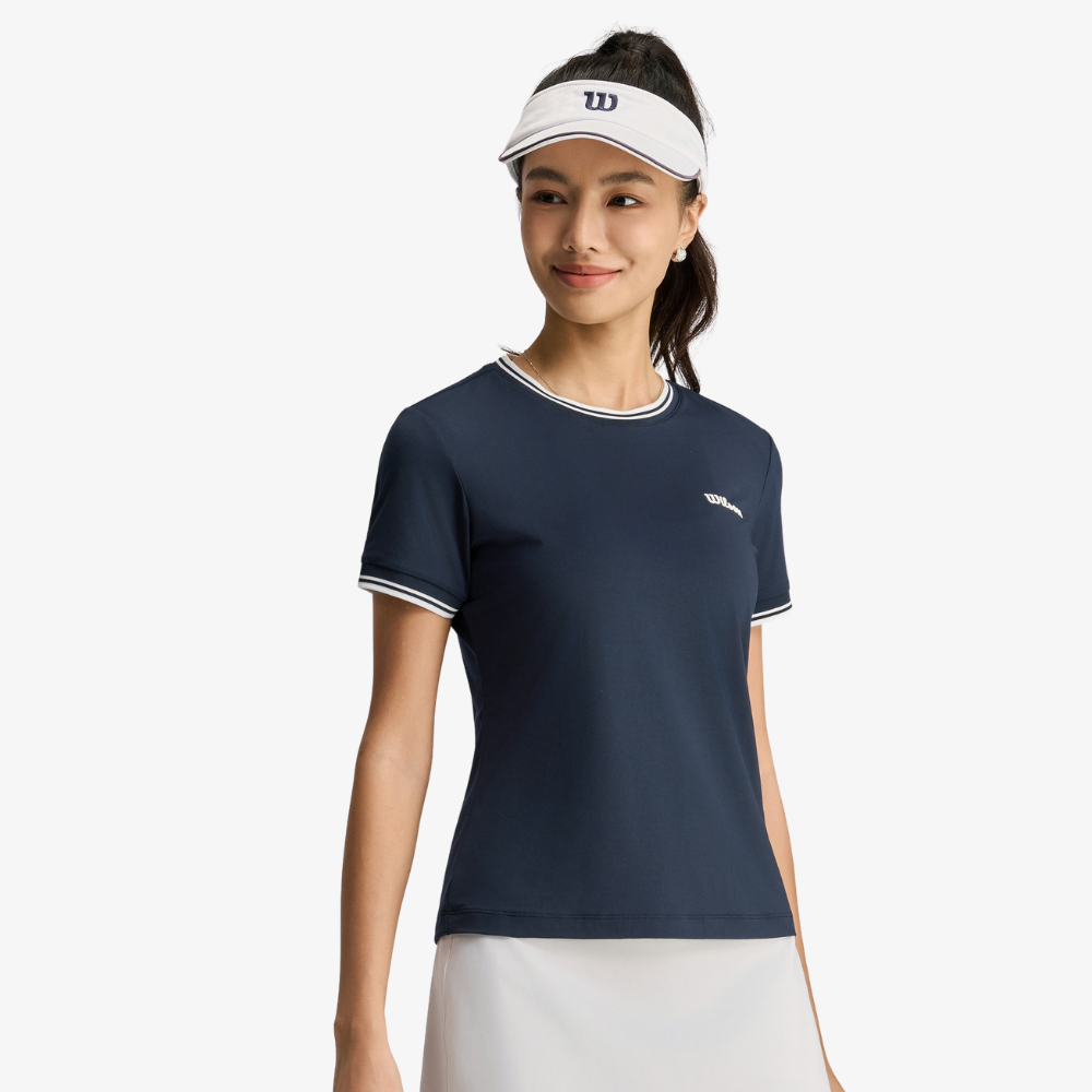 Áo Thể Thao Nữ  Wilson Offense SS Tee Blue WE00340U001001