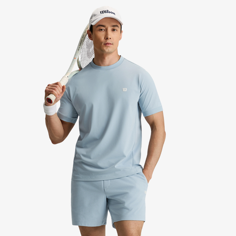 Áo Thun Nam Wilson Daily Court Tee Blue Fog WM20039U016001