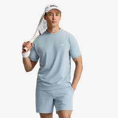Áo Thun Nam Wilson Daily Court Tee Blue Fog WM20039U016001