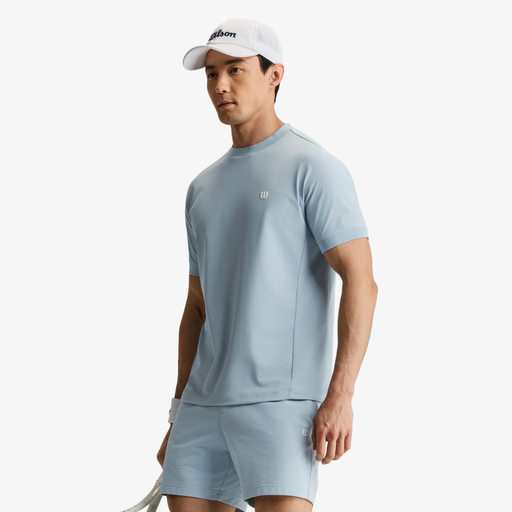 Áo Thun Nam Wilson Daily Court Tee Blue Fog WM20039U016001