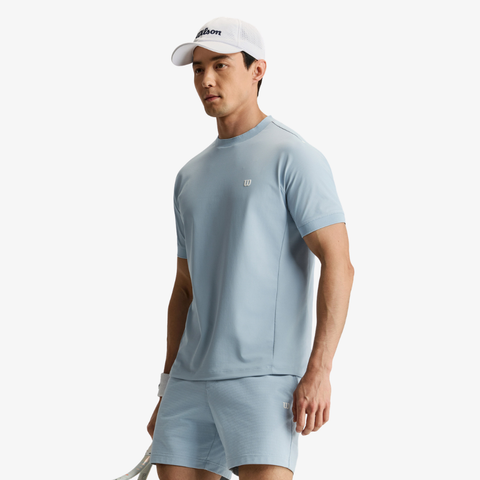 Áo Thun Nam Wilson Daily Court Tee Blue Fog WM20039U016001