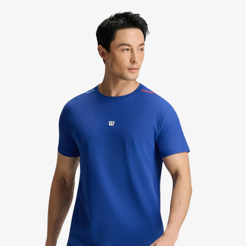 Áo Thun Nam Wilson Daily Court Tee V2 Blue WM20086U043001