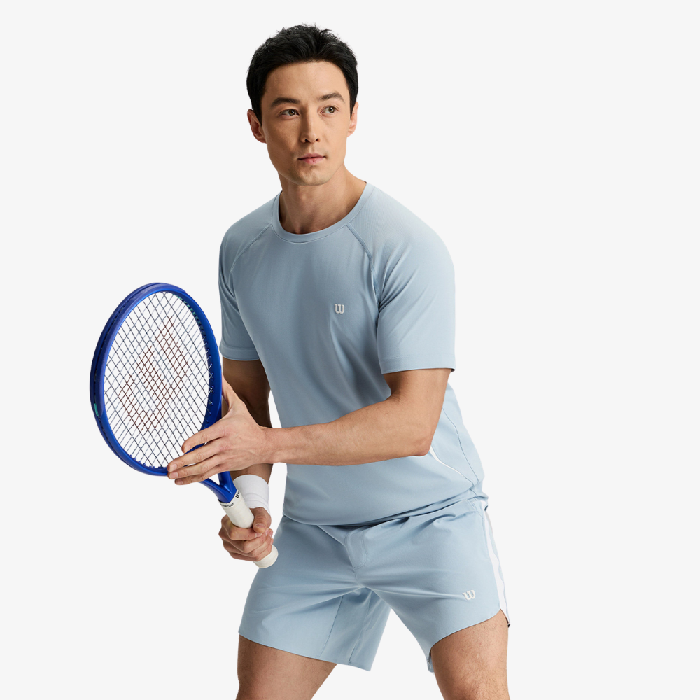 Áo Thun Nam Wilson Daily Performance Tee Blue Fog WM20057U016001