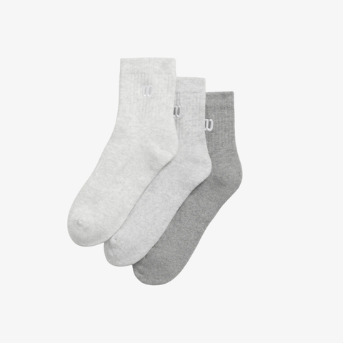 Tất Thể Thao Wilson Cushioned Ankle Tab Socks 3 Pack Heathers WU00083G006001