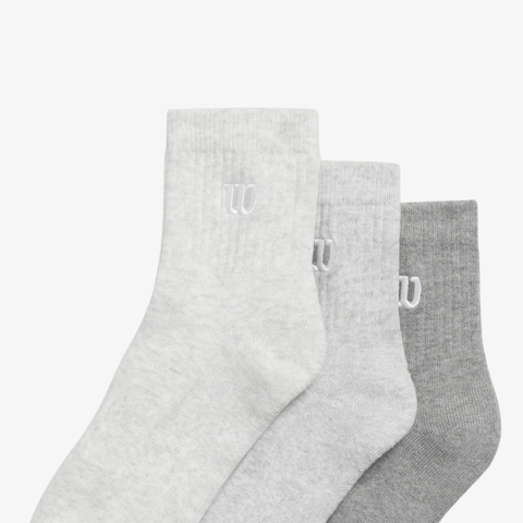 Tất Thể Thao Wilson Cushioned Ankle Tab Socks 3 Pack Heathers WU00083G006001
