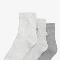 Tất Thể Thao Wilson Cushioned Ankle Tab Socks 3 Pack Heathers WU00083G006001
