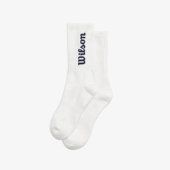 Tất Thể Thao Wilson U Crew Logo Sock Bright White/ Classic Navy WU00017411ZAC