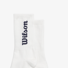 Tất Thể Thao Wilson U Crew Logo Sock Bright White/ Classic Navy WU00017411ZAC
