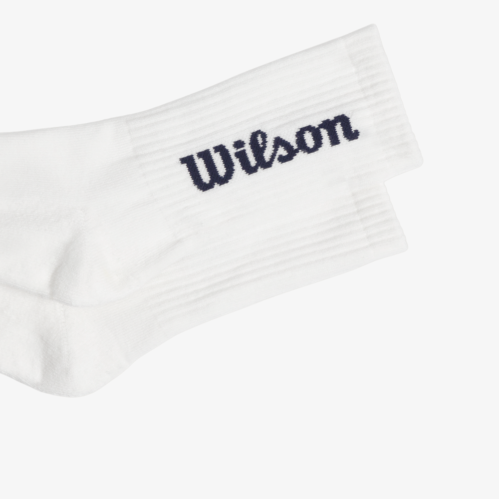 Tất Thể Thao Wilson U Crew Logo Sock Bright White/ Classic Navy WU00017411ZAC