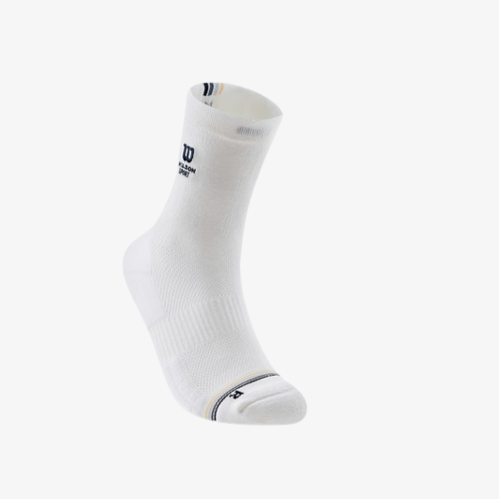 Tất Thể Thao Wilson U Tour Performance Crew Sock Bright White WU00086W001001