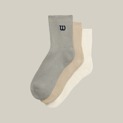 Tất Thể Thao Wilson Quarter Top Socks 3-Pack WU00083511