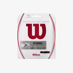 Bộ Dây Tennis Wilson Synthetic Gut Power 17 BK WRZ945500