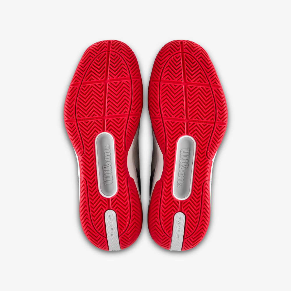 Giày Tennis Nam Wilson Rush Pro 5 CTC Men's Tennis Shoe Bright White /Wilson Red /Microchip WRS01048001