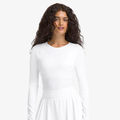 Áo Dài Tay Thể Thao Nữ Wilson Women Laser Lace Long Sleeve WW00509531