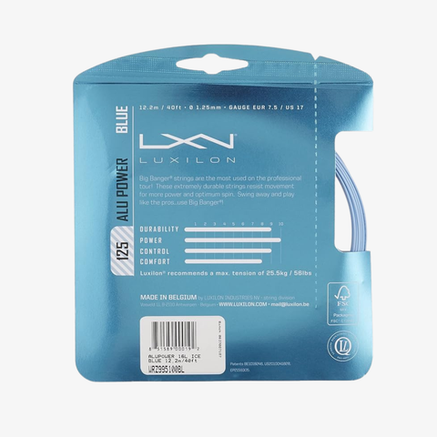 Dây Vợt Tennis Wilson Luxion Alu Power 125 WRZ995100BL
