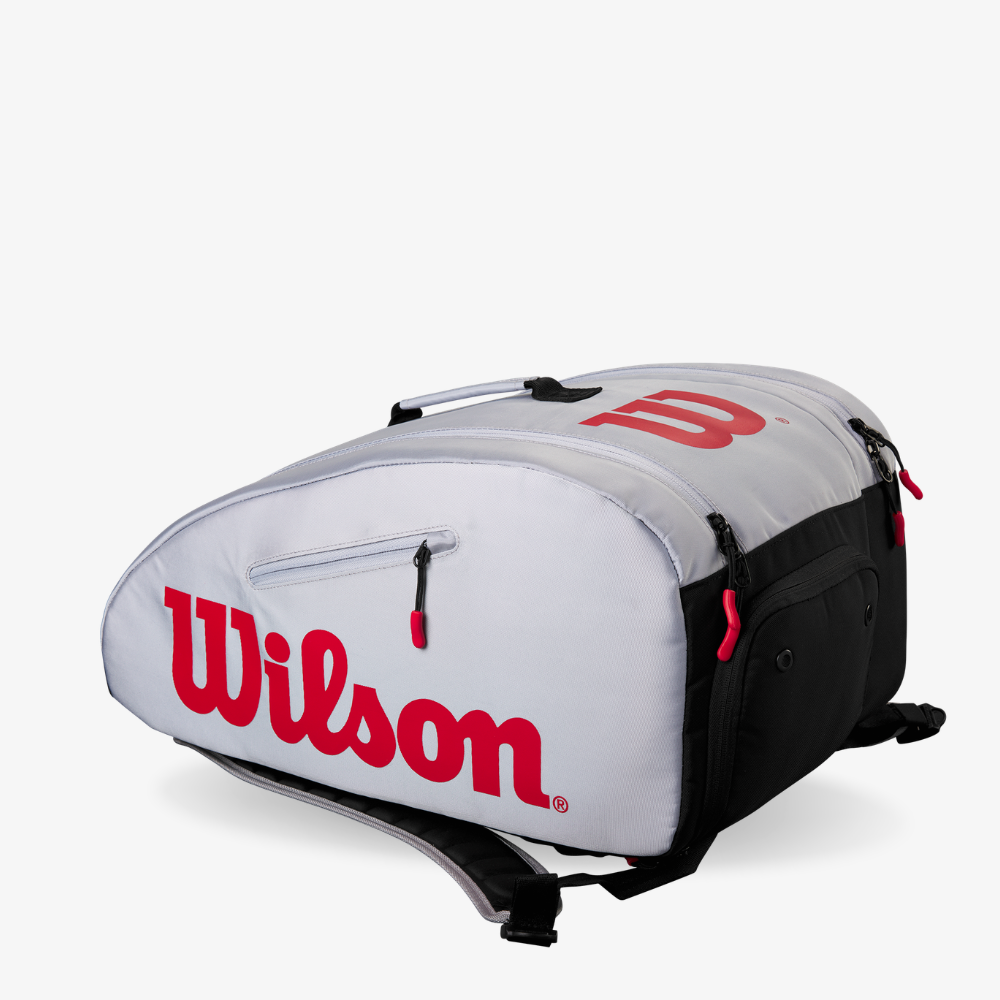 Túi Đựng Vợt Pickleball Wilson Super Tour Pickleball Bag Gray/Black/Red WR8905801001