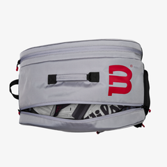 Túi Đựng Vợt Pickleball Wilson Super Tour Pickleball Bag Gray/Black/Red WR8905801001
