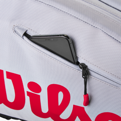 Túi Đựng Vợt Pickleball Wilson Super Tour Pickleball Bag Gray/Black/Red WR8905801001