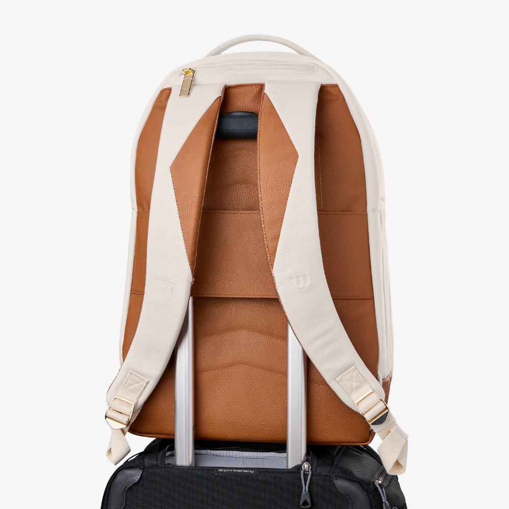 Balo Đựng Vợt Tennis Wilson RF Lawn Collection Tennis Backpack Cream WR8054801001