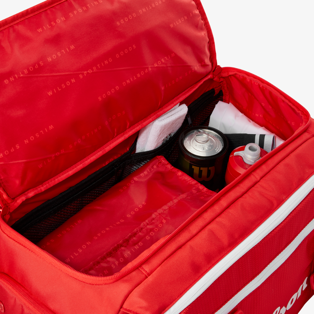 Túi Đựng Vợt Tennis Wilson Super Tour Red Small Duffel 2025 Red WR8037001001