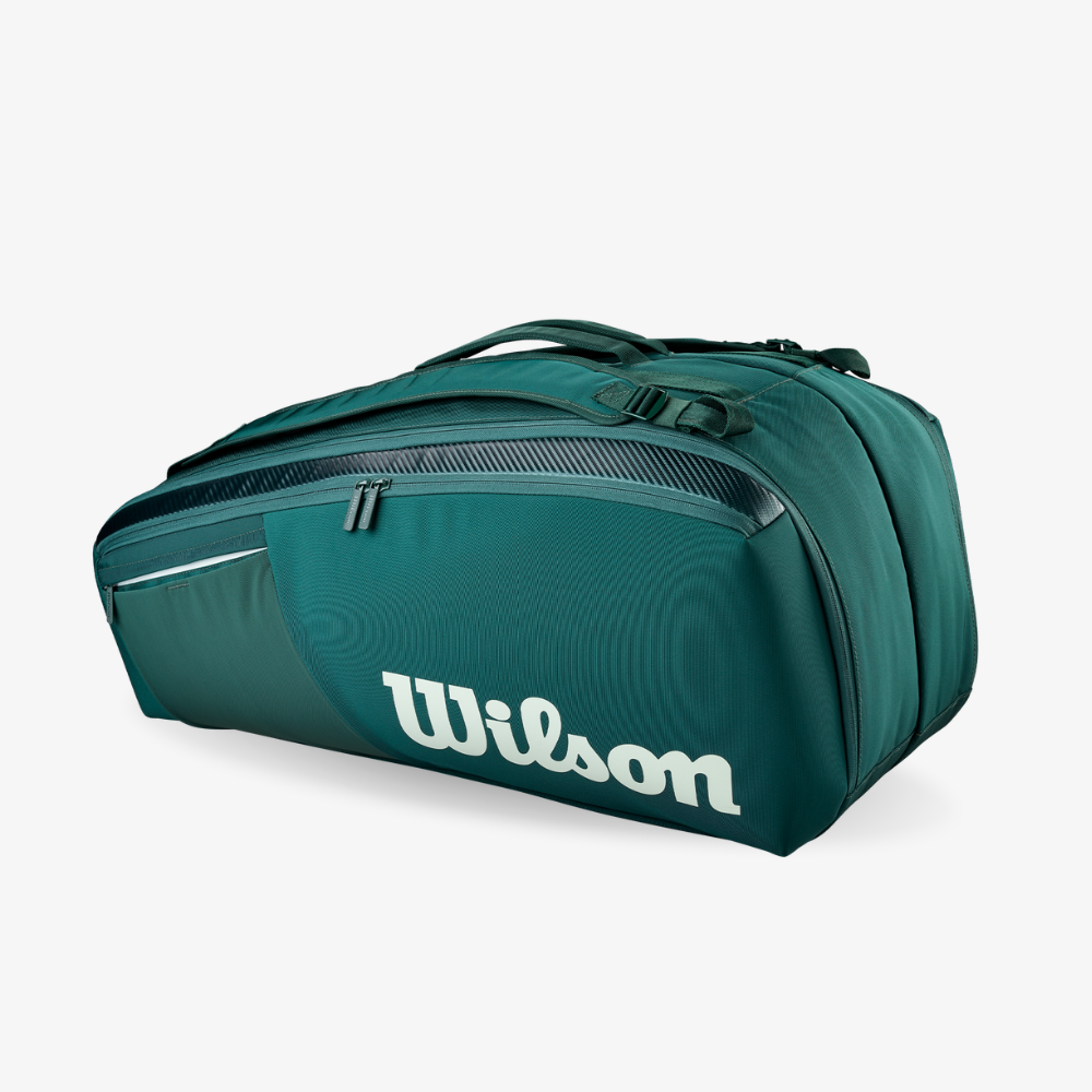 Túi Đựng Vợt Tennis Wilson Blade V10 Super Tour 9 Pack Racket Bag Green WR8056301001