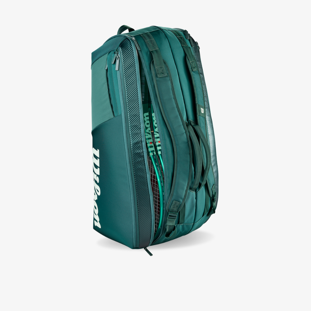 Túi Đựng Vợt Tennis Wilson Blade V10 Super Tour 9 Pack Racket Bag Green WR8056301001