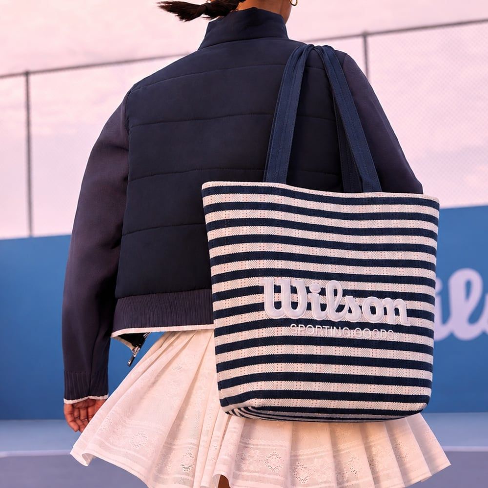 Túi Đựng Vợt Tennis Wilson Technical Knit Tote White Black WU00090W002003