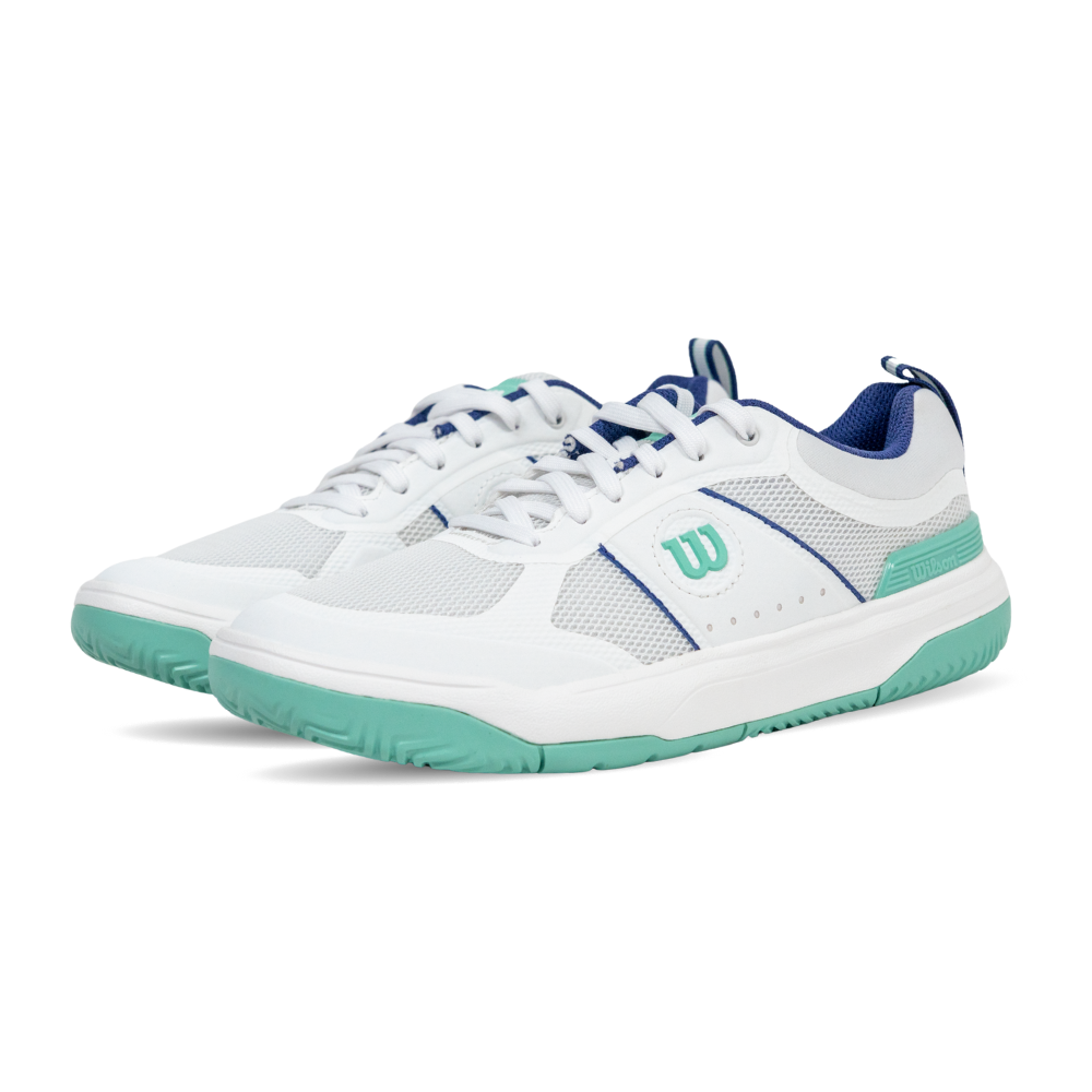 Giày Pickleball Nữ Wilson Pickle Pro Women's White/Bay/Skipper Blue WRS337320U
