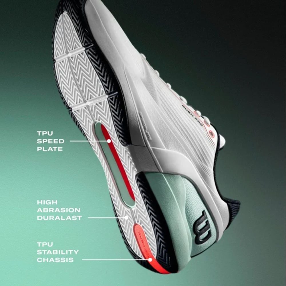 Giày Tennis Nam Wilson Rush Pro 5 Men's Tennis Shoe WRS338500U