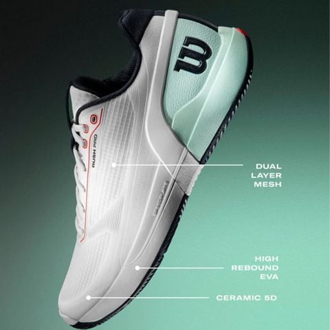 Giày Tennis Nam Wilson Rush Pro 5 Men's Tennis Shoe WRS338500U