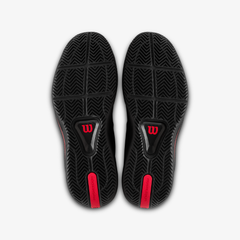 Giày Tennis Nam Wilson Rush Tour 5 Men's Tennis Shoe Black /Wilson Red /Microchip WRS00963002
