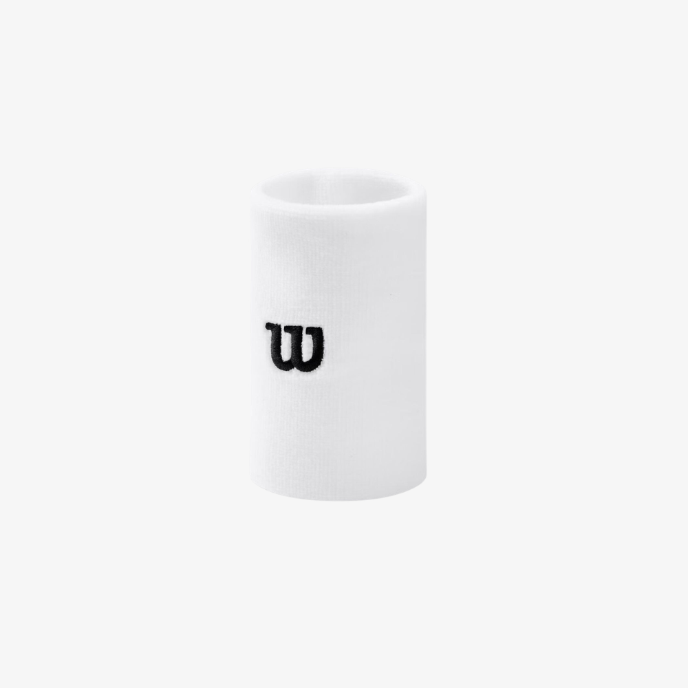 Băng Cổ Tay Thể Thao Wilson Unisex Pro Terry Wristbands Bright White WA00089W001001