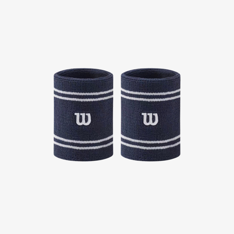 Băng Cổ Tay Thể Thao Wilson Unisex Pro Terry Wristbands Classic Navy WA00088U001001