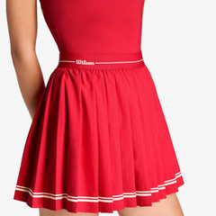 Váy Thể Thao Nữ Wilson Laser Cut Pleat Dress Varsity Red WE00080R044001