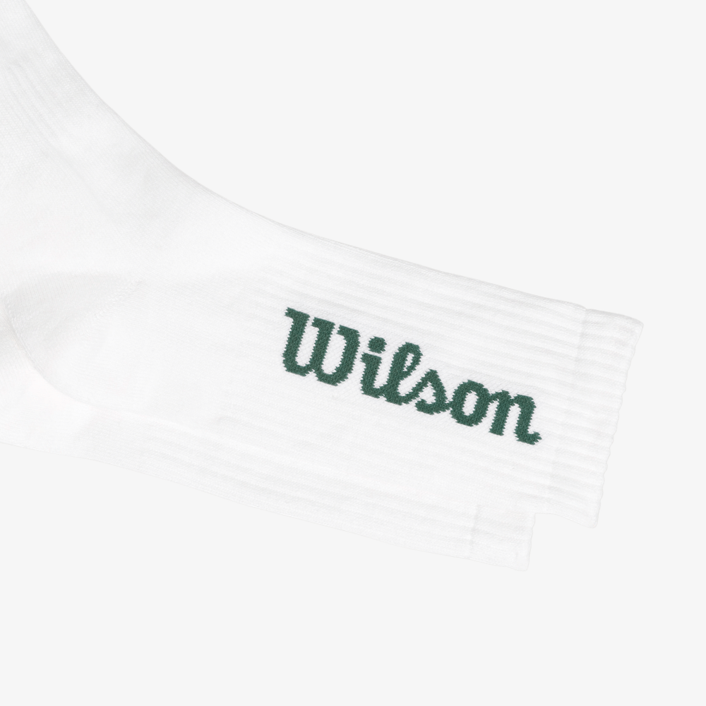 Tất Thể Thao Wilson Crew Logo Sock Bright White/Sycamore WU00017W028001